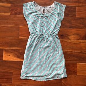 Teal and Gray Dress Size S